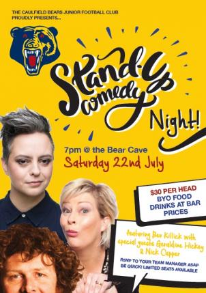 Comedy night flyer 2017
