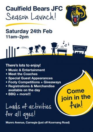 Season launch flyer 2018
