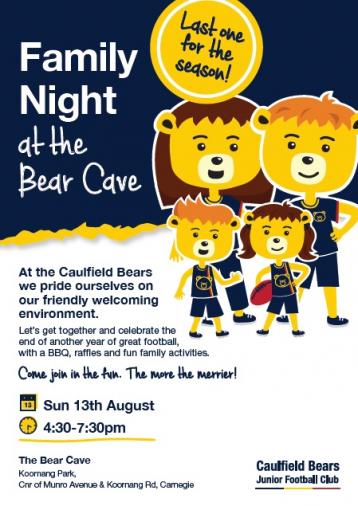 Family Night August 2017 Flyer